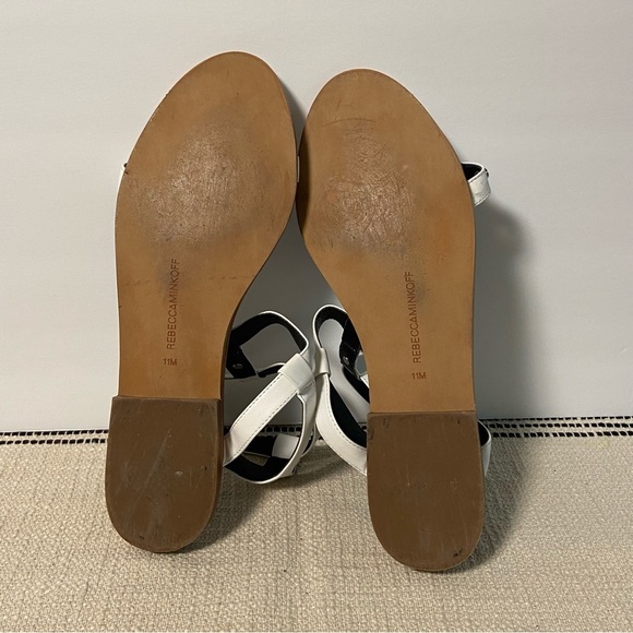 REBECCA MINKOFF / Sandy Sandal White Studded Gladiator Sandals Size 11 - Picture 8 of 9